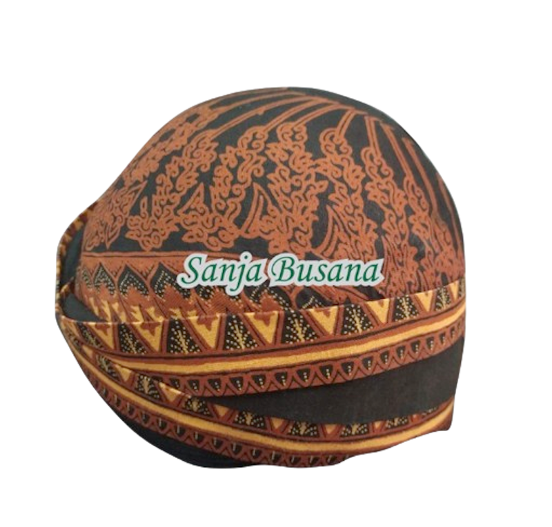 Blangkon Solo Jebeh Batik Dewasa Motif Modang Cabut 1