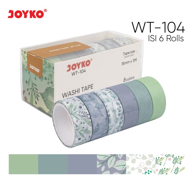 JOYKO Washi Tape WT 101-105