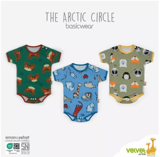 Evergreen Buana Prima Sandang Velvet Junior Basicwear Bodysuit 