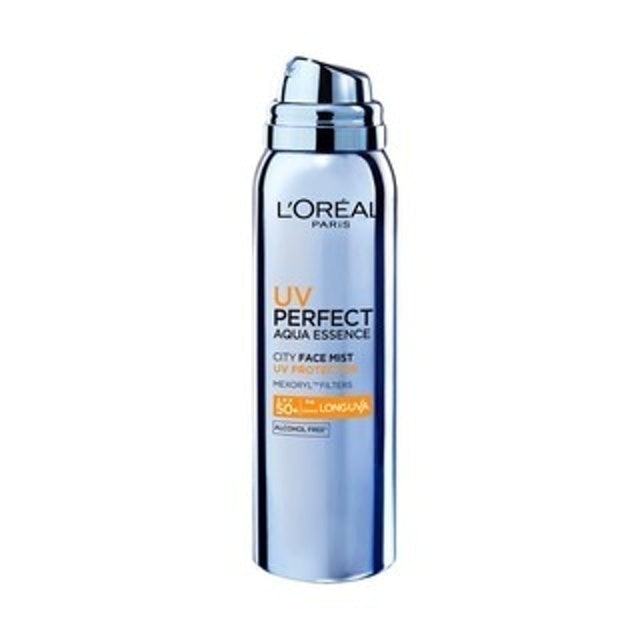 10 Rekomendasi Sunscreen Loreal Terbaik dan Terbaru Tahun 2023 UV Perfect Aqua Essence City Face Mist Gambar 1