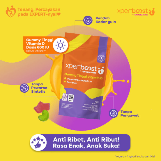 Tentang Anak Expert Boost Gummy Vitamin D 600 IU