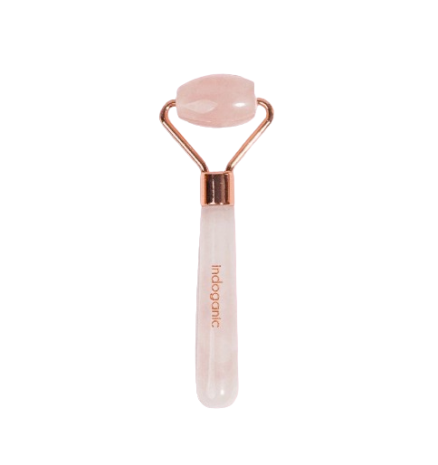 Indoganic Beauty Rose Quartz Facial Roller Mini
