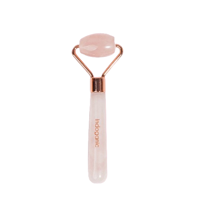 Indoganic Beauty Rose Quartz Facial Roller Mini 1