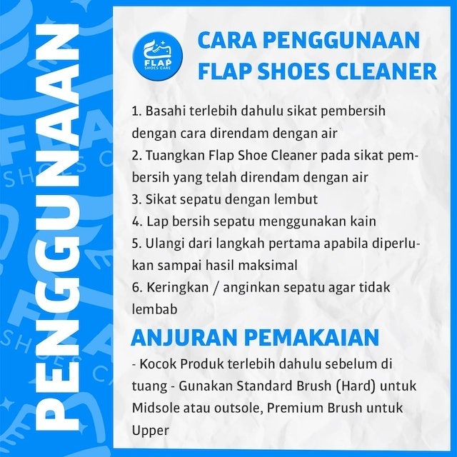  Flap Shoes Care Pembersih Sepatu Putih & Warna