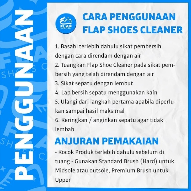 Flap Shoes Care Pembersih Sepatu Putih & Warna 5