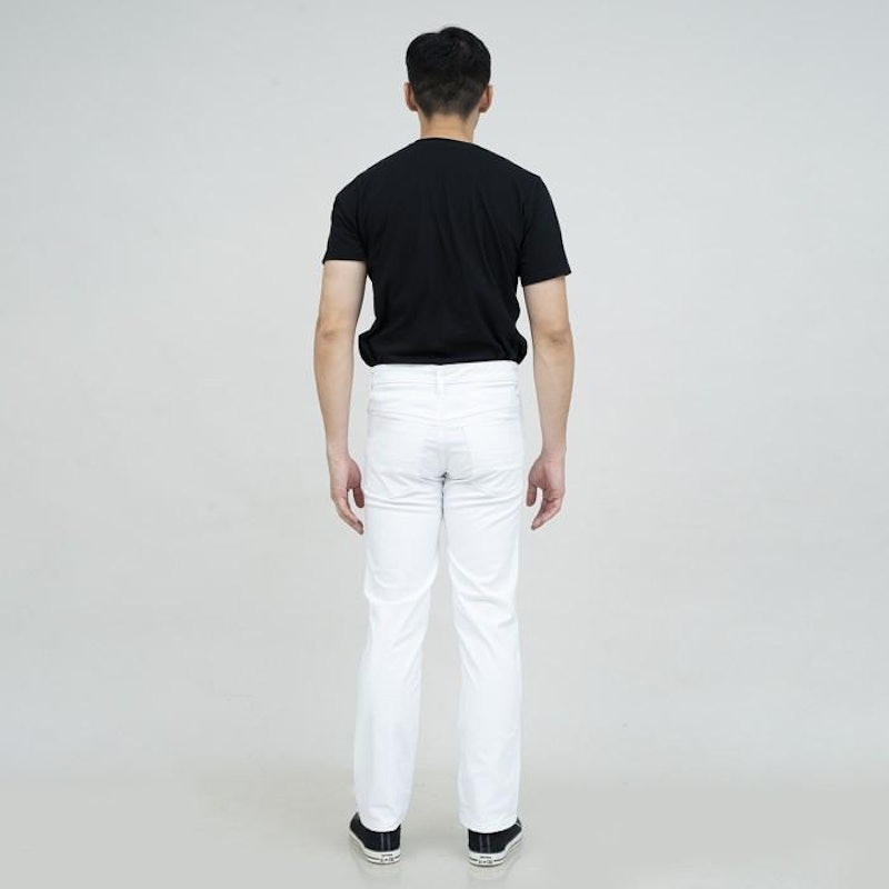 Houseofcuff Celana Chino Panjang Pria Slim Fit Putih 4