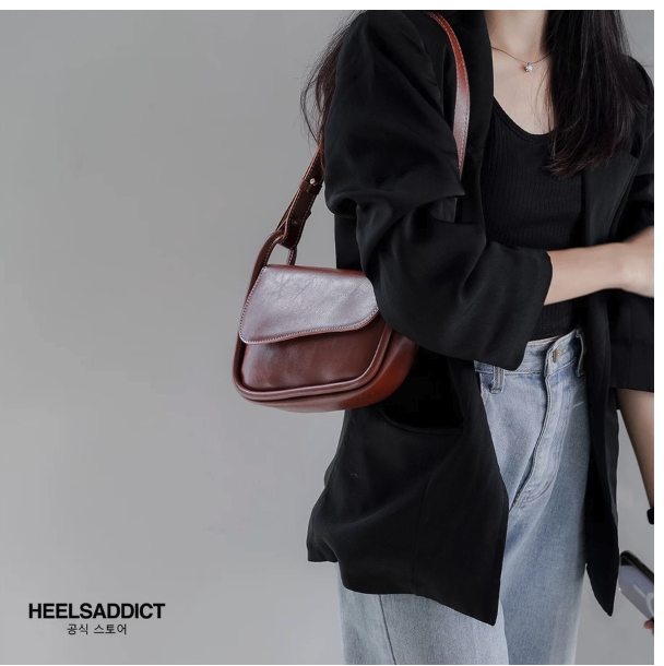 Heelsaddict Jennie Vintage Shoulder Bag & Sling Bag Two Ways