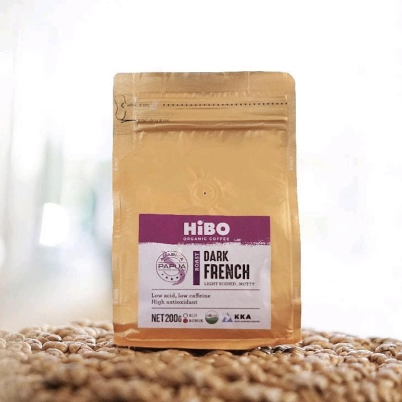 HiBO Organic Coffee Dark French Arabica Papua 5