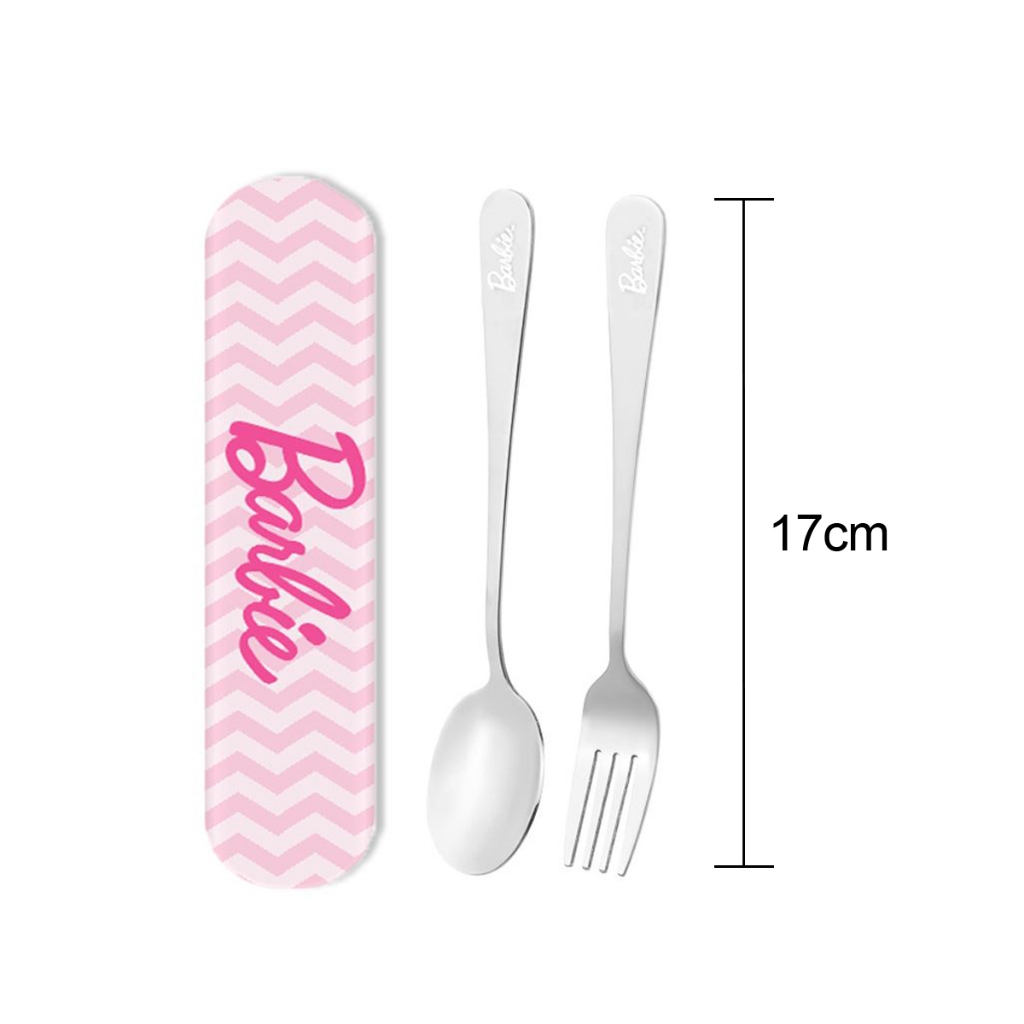 Miniso Lifestyle Trading Indonesia Miniso X Barbie Series Sendok Garpu Set 