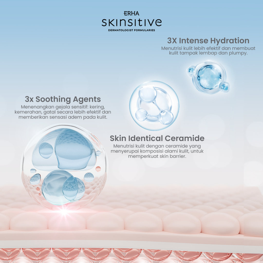 ERHA Clinic Indonesia Skinsitive Ultracalm Face Sunscreen SPF 50 PA++++