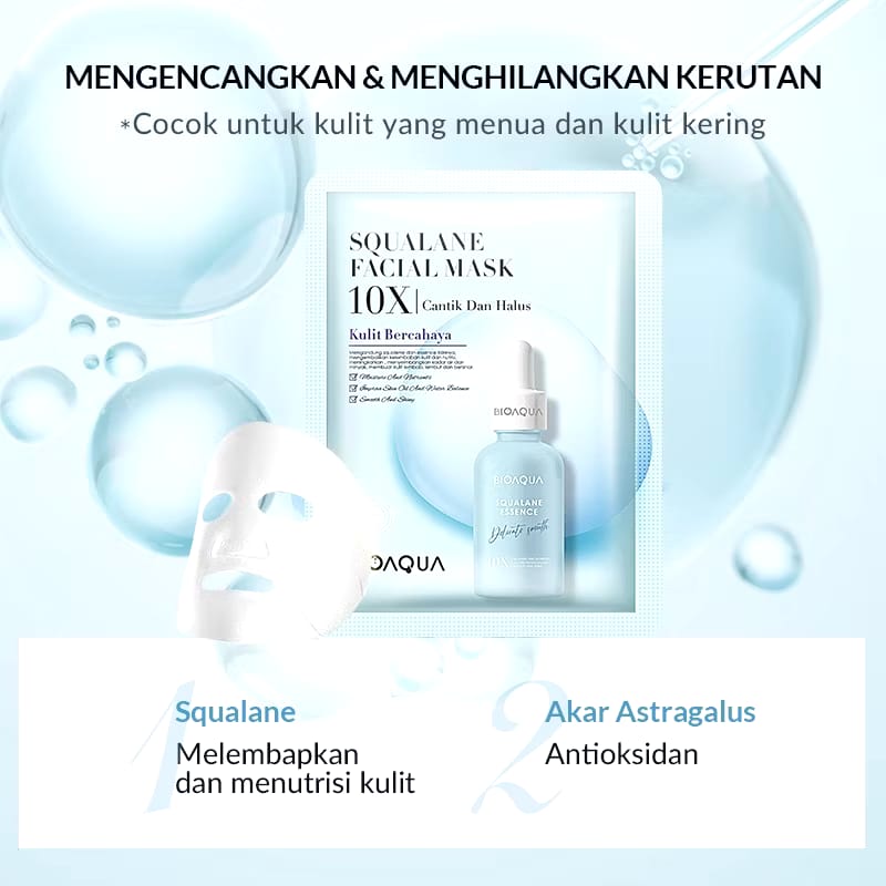 Permata Indo Kav BIOAQUA 10X Squalane Facial Mask