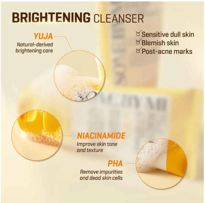 Perennbell SOME BY MI Yuja Niacin Brightening All-in-One Cleanser 
