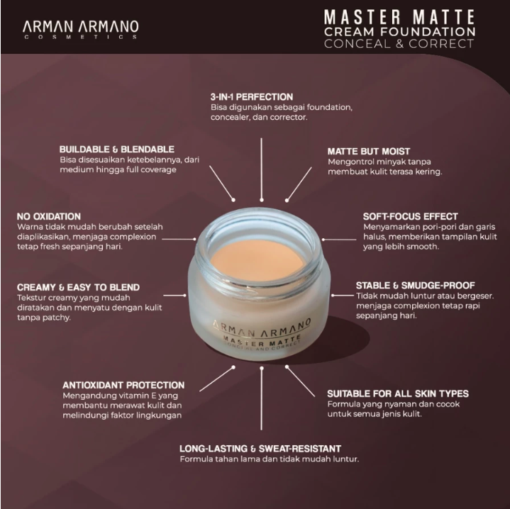  Arman Armano Master Matte Cream Foundation