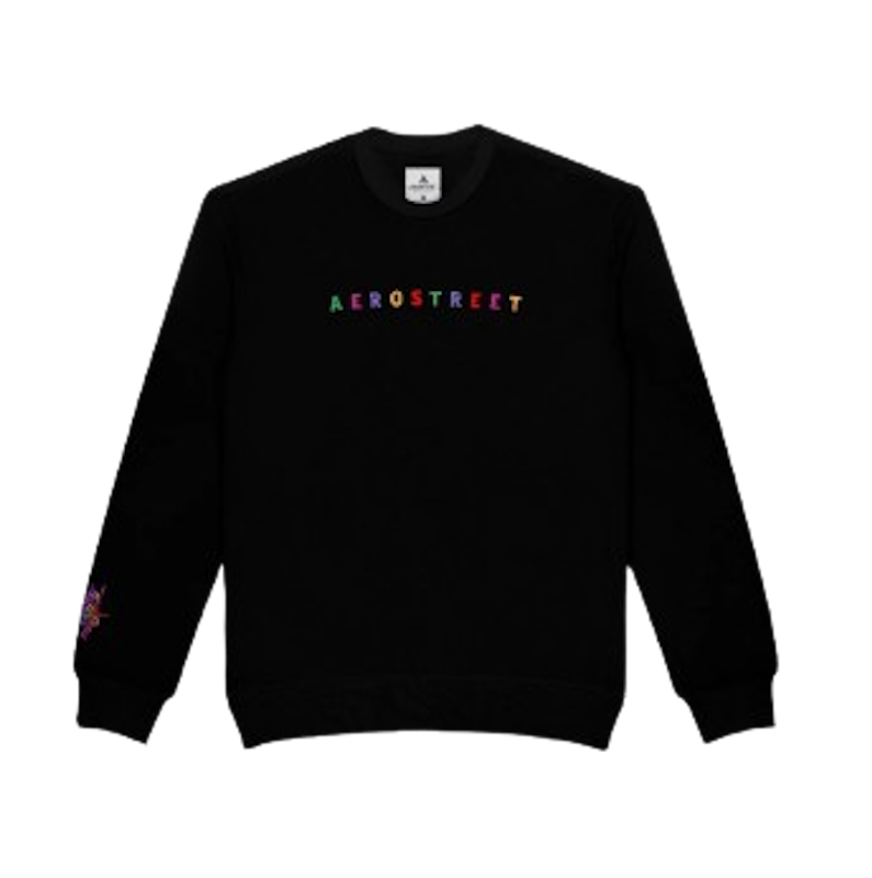 Aerostreet Crewneck Spektrum Hitam 1