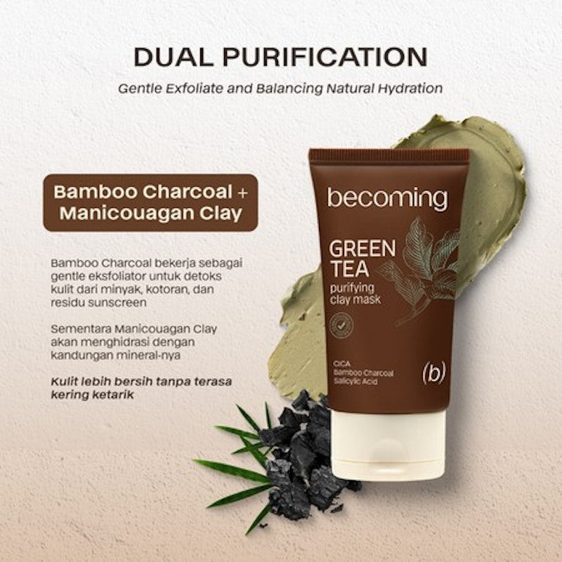 becoming Green Tea Clay Mask 3