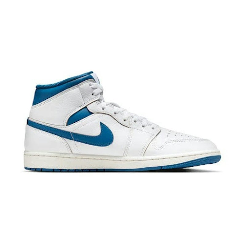 Air Jordan 1 Mid Se White Industrial Blue 1