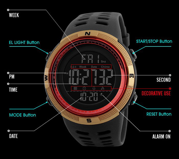 SKMEI Jam Digital  DG1251