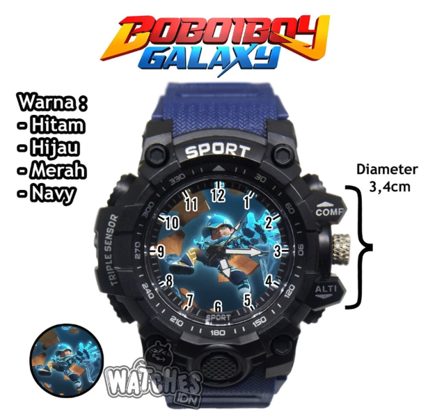 Watches.IDN Jam Tangan Anak Laki-Laki Sport BoboiBoy 