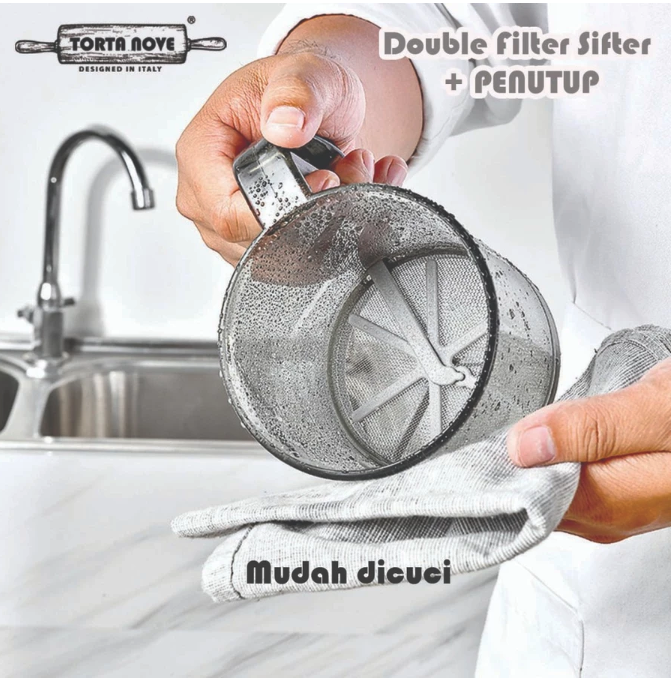 Torta Nove Double Flour Sifter Semi Manual 3