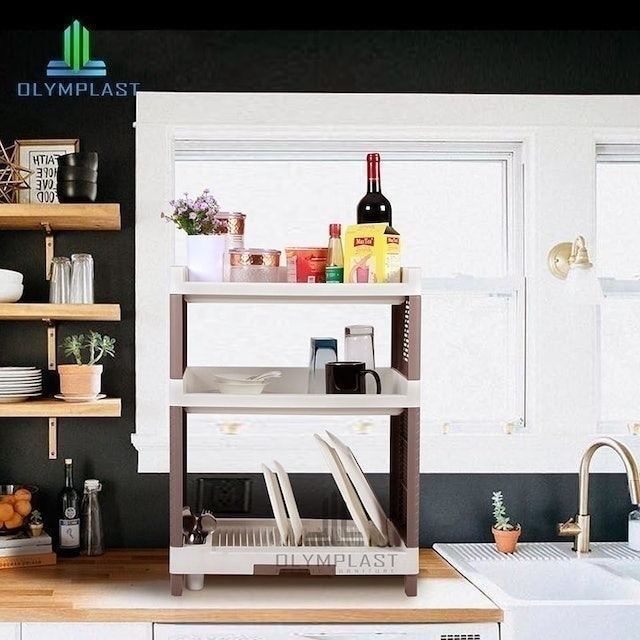 Cahaya Bintang Plastindo Olymplast Rak Susun Piring Plastik RSOK 02