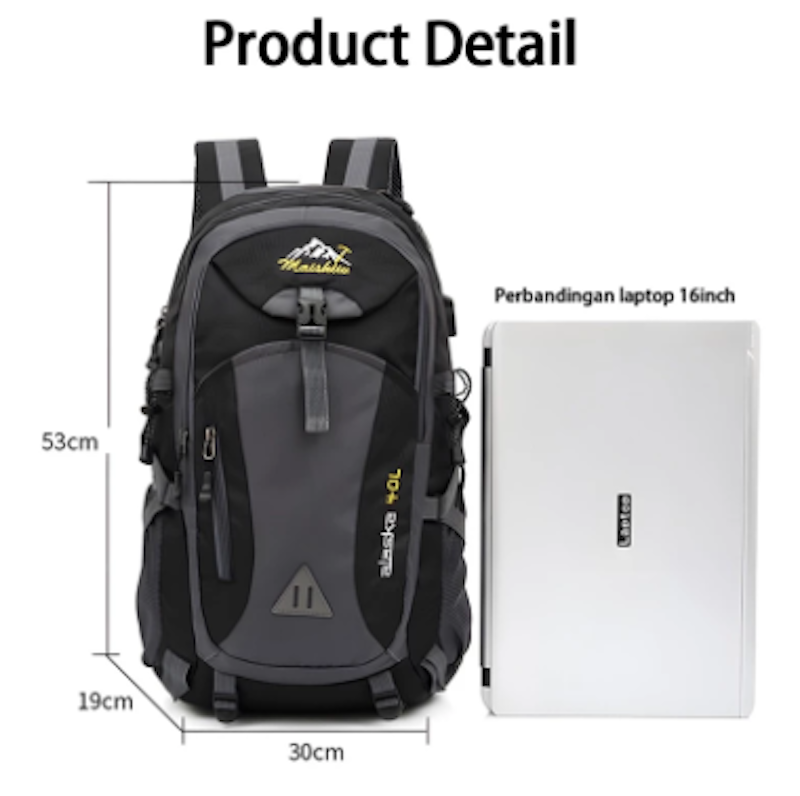 Freeknight Tas Ransel Pria 40L 4