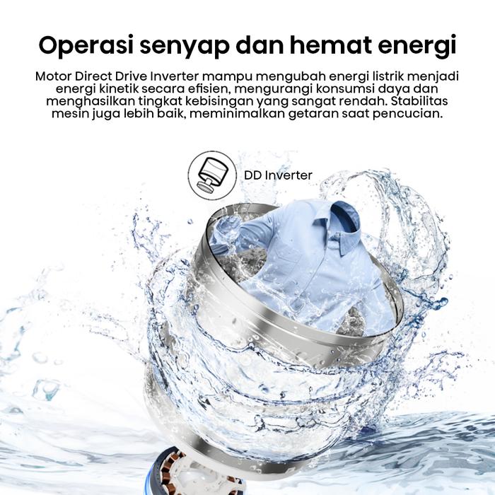 Hisense  Hisense Mesin Cuci Top Loading 10,5 kg  WT105F50 