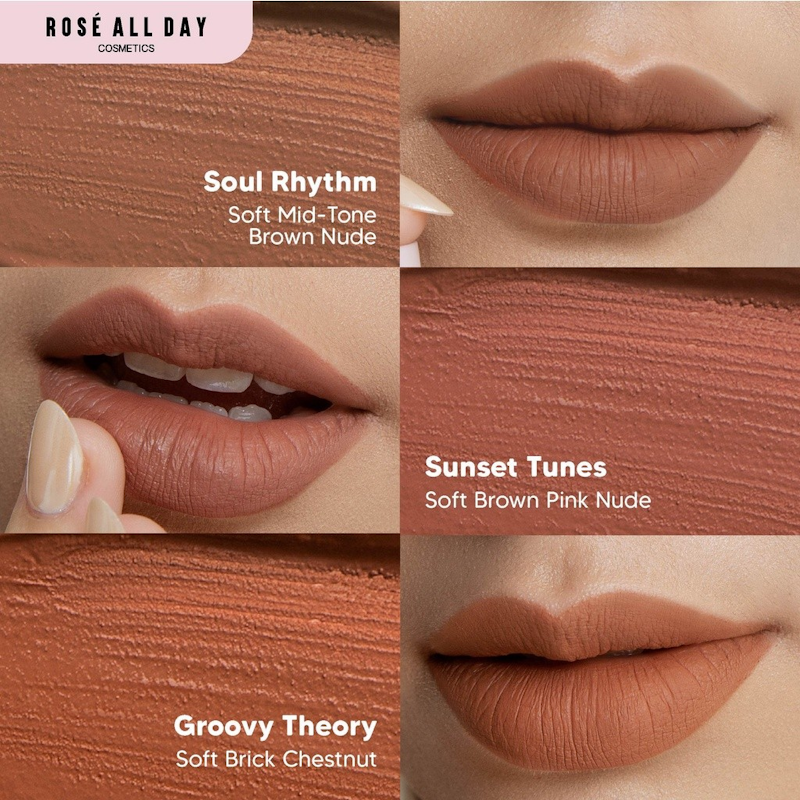 Rosé All Day Lip Mousse Records Sunset Tunes 4