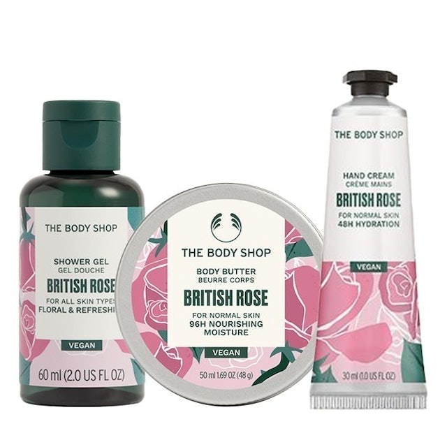 The Body Shop Christmas Gift British Rose Glowing Skin Treat