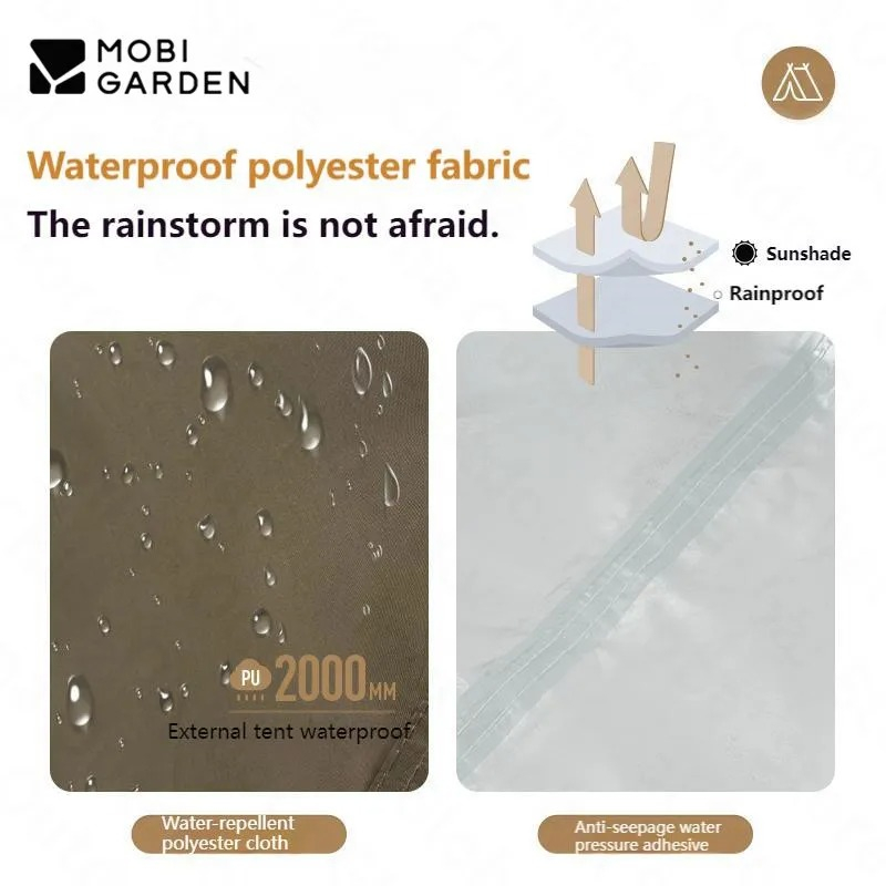  Mobi Garden Sunny Day Series Tent Silver Coat NX22561011