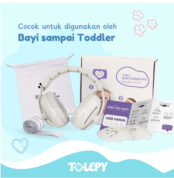 Tolepy Baby and Kids Earmuff 2in1