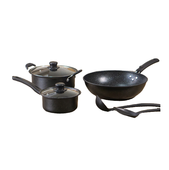 ASTA Panci Set Marbello Lengkap 7 Pcs Anti Lengket