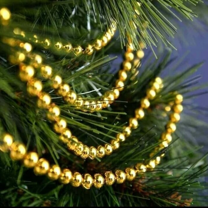 Hiasan Dekorasi Natal Ornamen Bead Garland Slinger