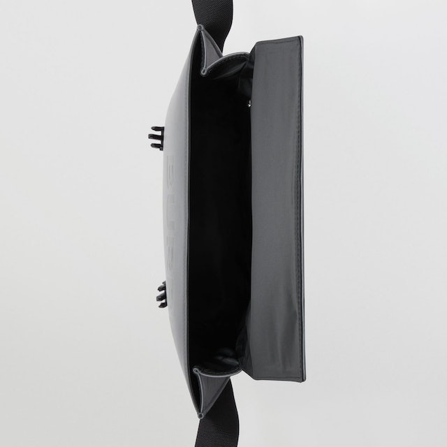 Burberry Horseferry Embossed Leather Small Messenger Bag