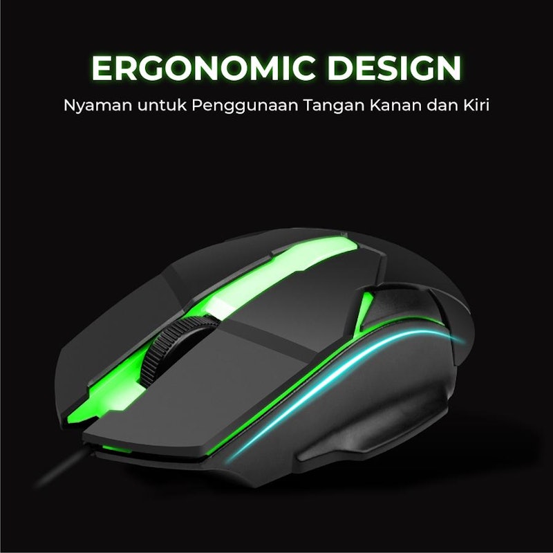 Jertech Bundle Mouse Gaming M200 Plus Mousepad MP32 3