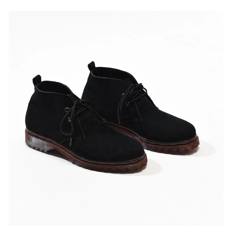 Floody Blue Whiplash Dessert Boots Suede Woman Hitam 1