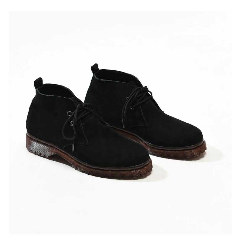 Floody Blue Whiplash Dessert Boots Suede Woman Hitam 1