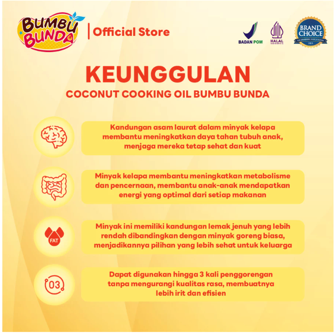 Natura Indoland Bumbu Bunda Elia Coconut Cooking Oil 500 ml