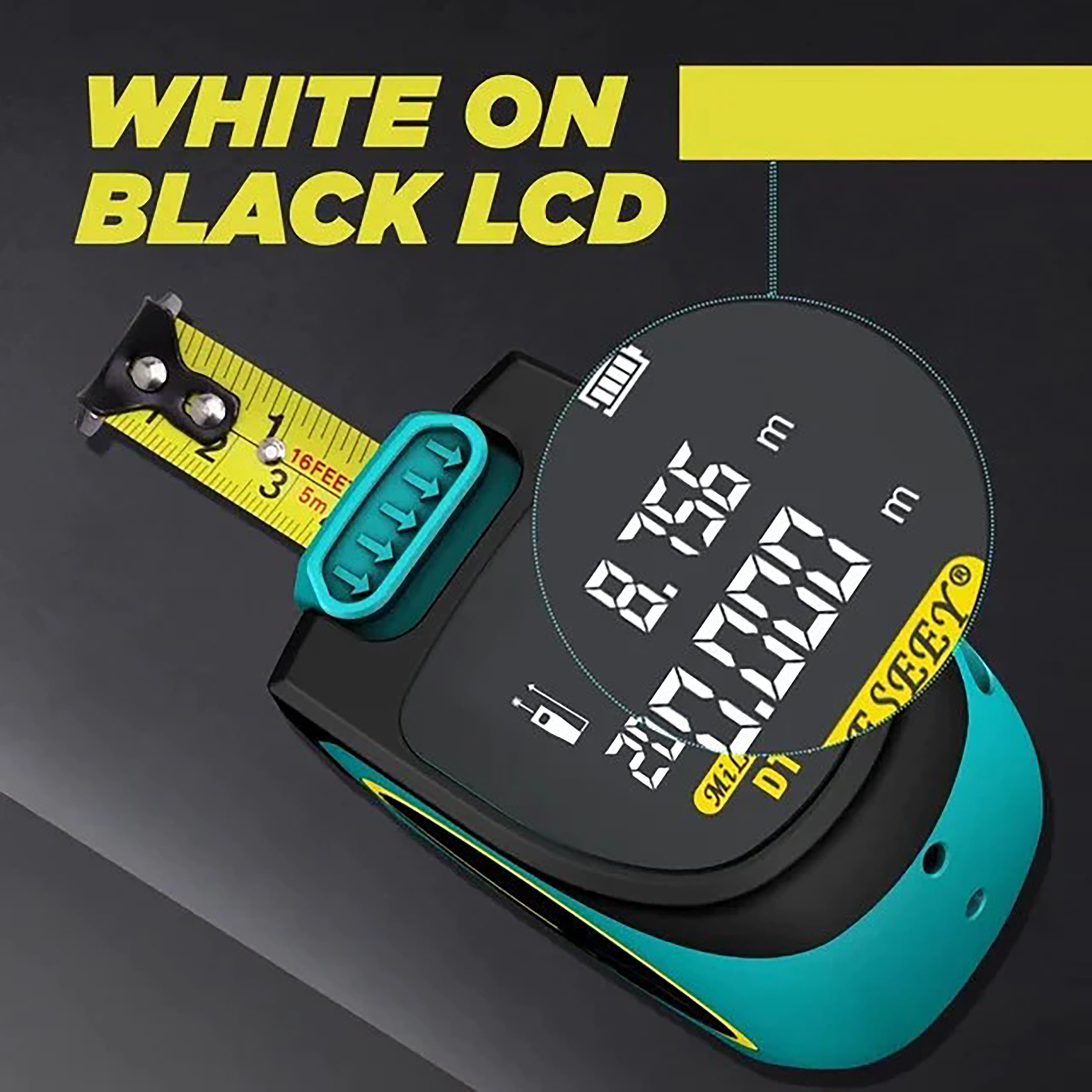 Shenzhen Mileseey Technology Mileseey 2 in 1 Laser Tape Measurer DT10