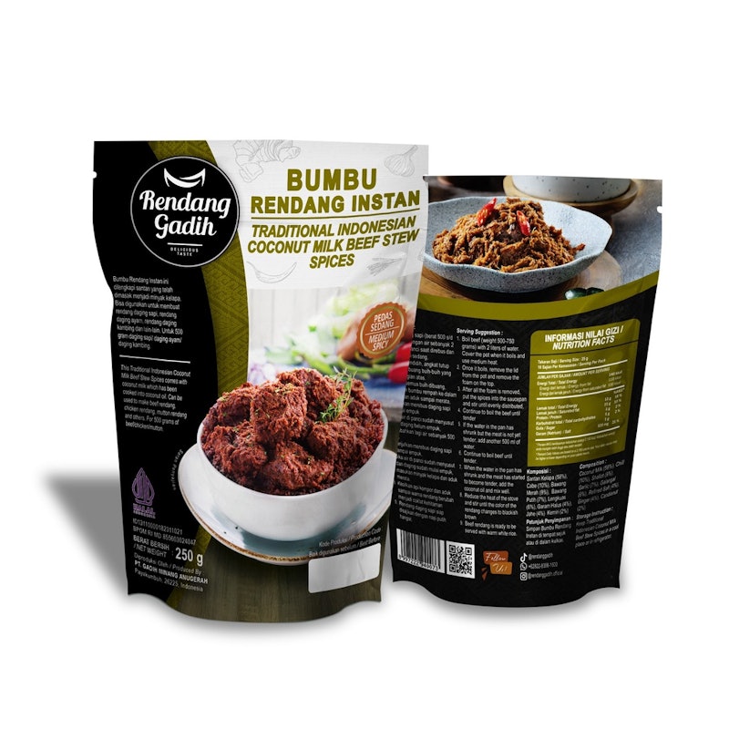 Rendang Gadih Bumbu Rendang Instan Tidak Pedas 1