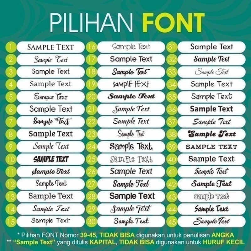 Gelang Kulit Dobel Nama 5