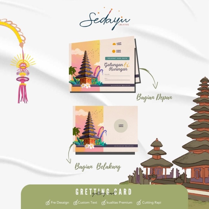 Greeting Card Balinese Series 3