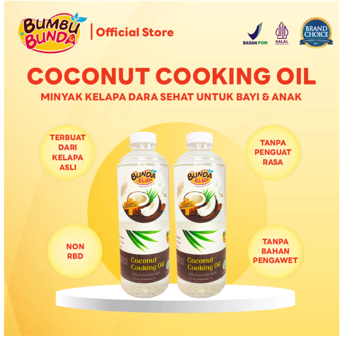 Natura Indoland Bumbu Bunda Elia Coconut Cooking Oil 500 ml