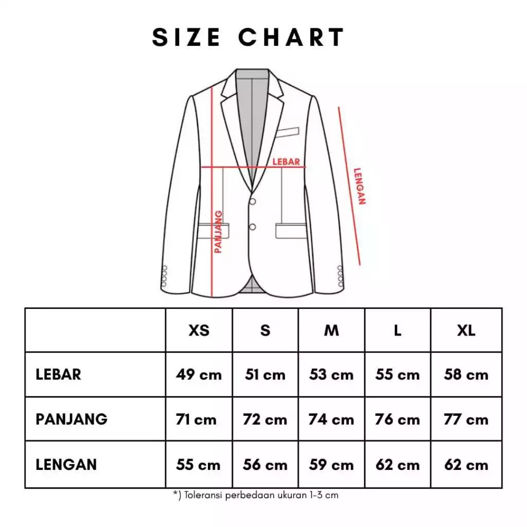  Code Male Paket Jas 3 in 1