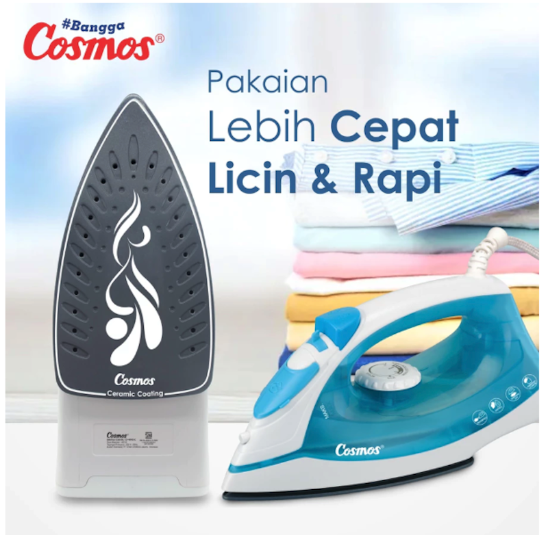 Cosmos Setrika Uap Ceramic Soleplate 4