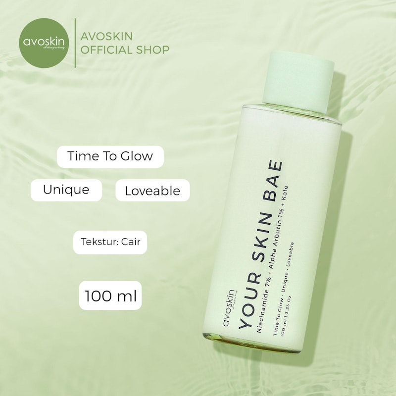 Avoskin Your Skin Bae Toner Niacinamide 7% + Alpha Arbutin 1% + Kale 3
