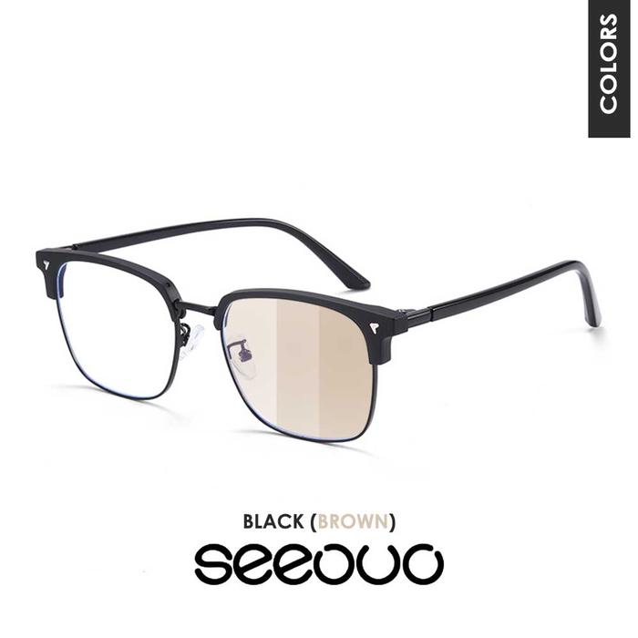 Seeouo Eyewear Seeouo Kacamata Browline Photocromic