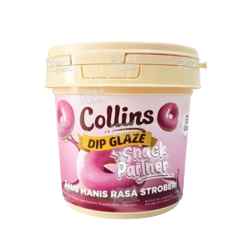 Collins Dip Glaze Stroberi