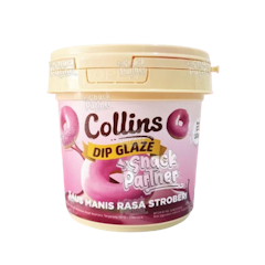 Collins Dip Glaze Stroberi