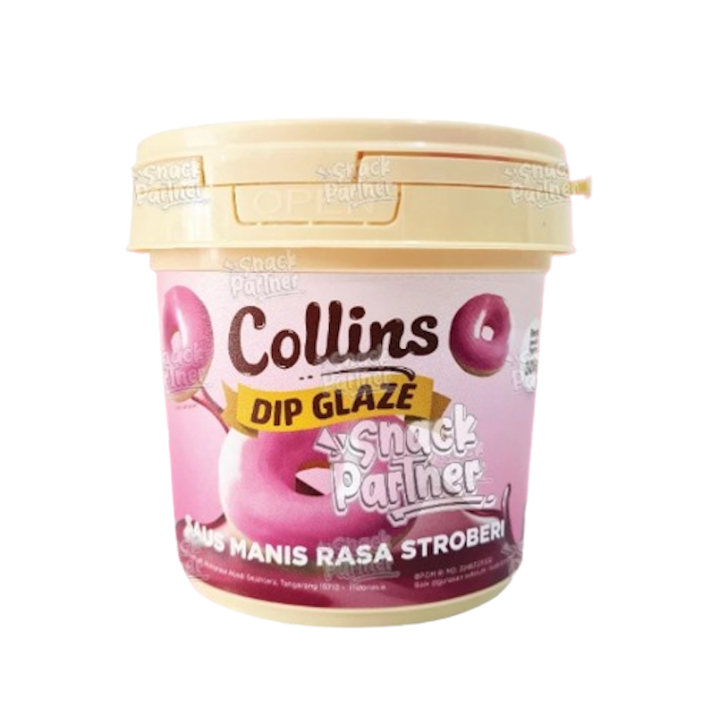 Collins Dip Glaze Stroberi 1