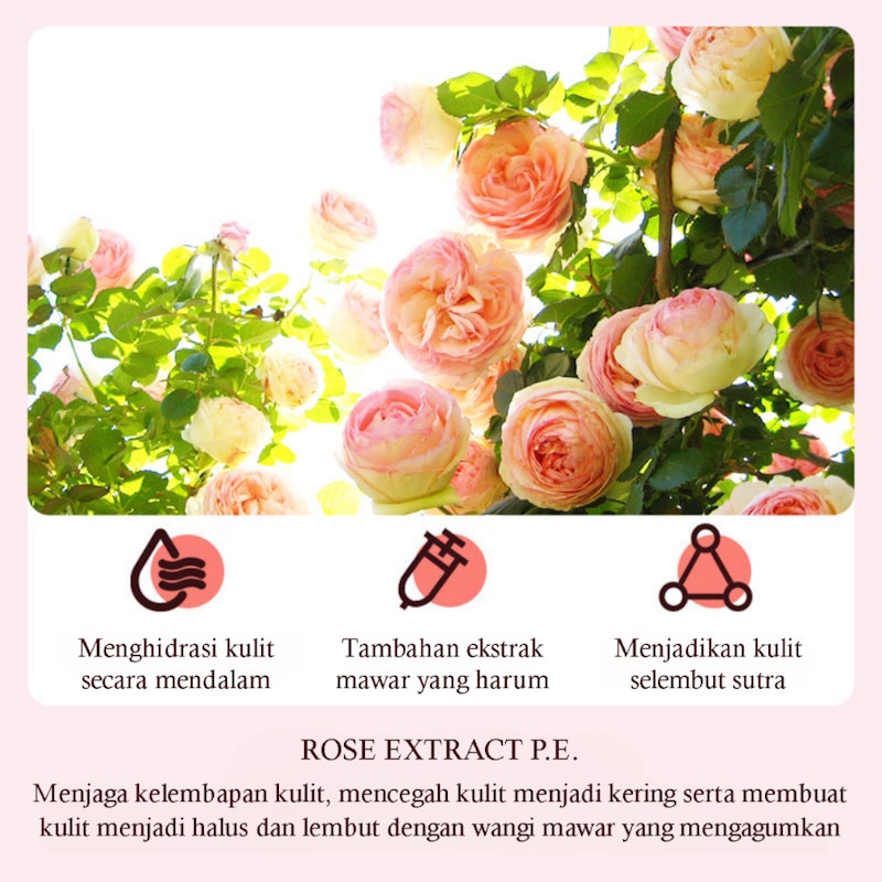 Gietin Rose Fragrance Moisturizing Body Lotion 4